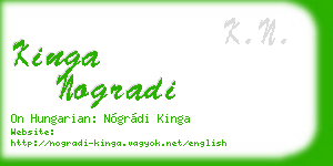 kinga nogradi business card